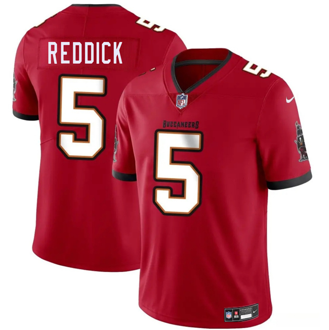 Men's Tampa Bay Buccaneers #5 Haason Reddick Red Vapor Limited Stitched Jersey